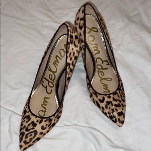 Cheetah Print Sam Edelman Pointed Pumps
